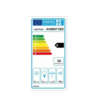 Hotte Inclinée noire 90 cm 751 m³/h – AIRLUX