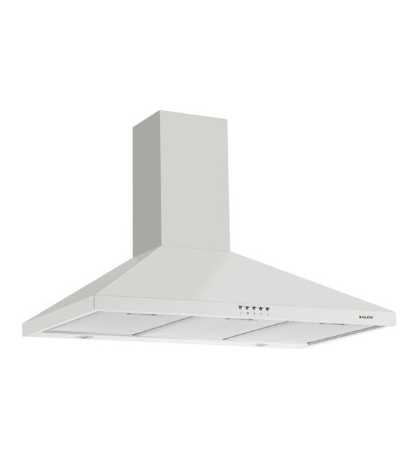 Hotte déco 90 cm GHP945WH Blanche 500 m³/h – GLEM