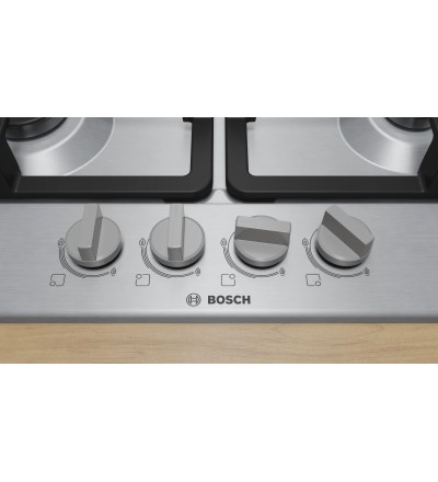 Plaque de cuisson 4 gaz/fonte Inox