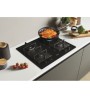 Plaque 4 gaz Verre/ Noire ROSIERES 