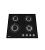 Plaque 4 gaz Verre/ Noire AMICA