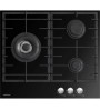 Plaque 60 cm 3 gaz Verre/Noire AIRL