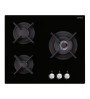 Plaque 60 cm 3 gaz Verre/Noire AIRL