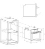 Four encastrable Blanc 70 litres CA